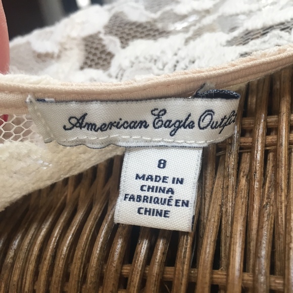 COPY - American Eagle Outfitters Ivory Lace Dress - Picture 6 of 8